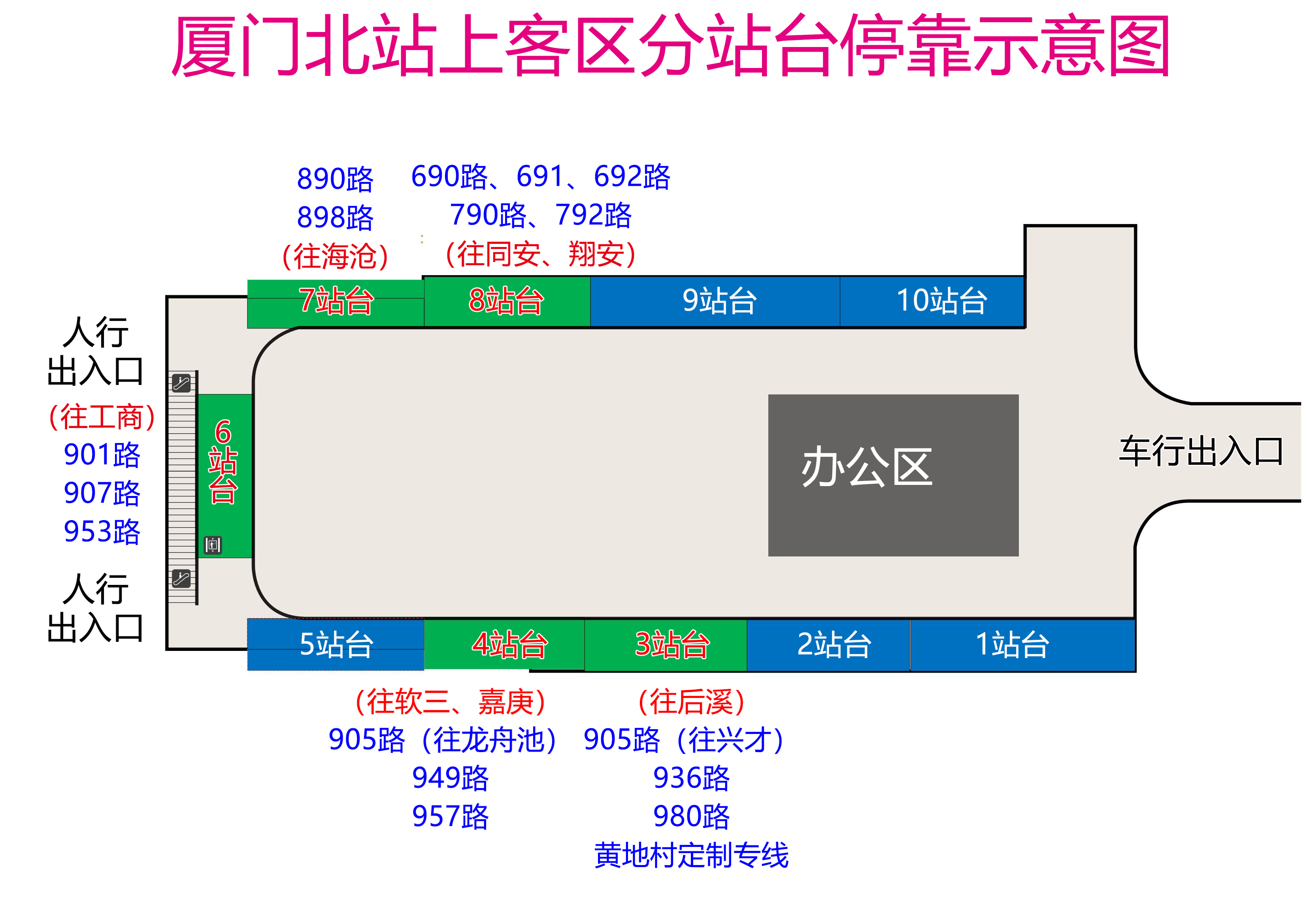 廈門北站上客區(qū)分站臺?？渴疽鈭D 20231116改1.jpg